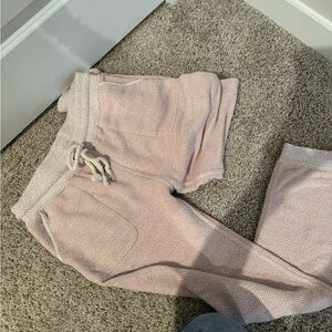 Pink Herringbone Lounge Pants